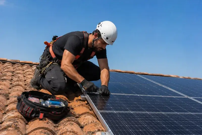 Maintenance et monitoring de panneaux solaires à Carsan