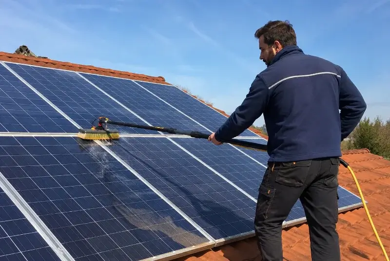 Nettoyage et entretien de panneaux solaires à Carsan